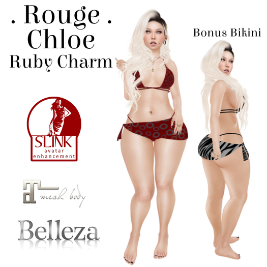 . Rouge . Chloe . Ruby Charm