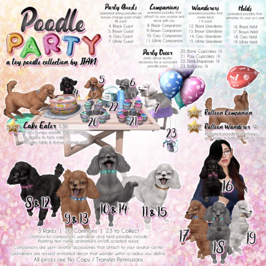 JIAN Party Poodles 20. Bone Cupcakes BOX