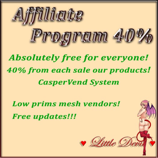 .::Little Devil::. Affiliate Programm 40% from each sale!