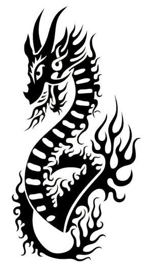 Wall Tattoo - Dragon