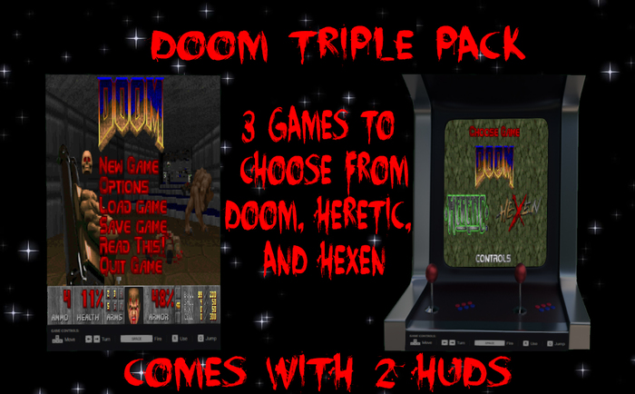 Doom Triple Pack Arcade Huds (Boxed)