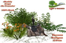 Lady's Garden - Raccoons-Hooligans 13 Prim