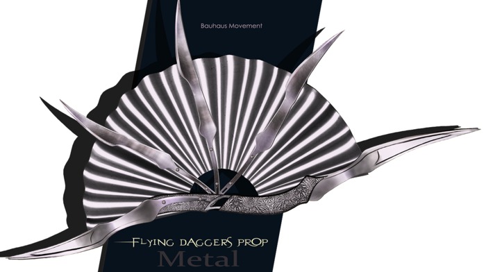 Bauhaus Movement - Flying Daggers PROP / METAL