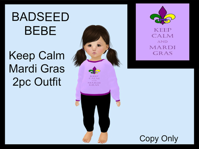 Steph-0-Bee's - Keep Calm Mardi Gras (Bebe)
