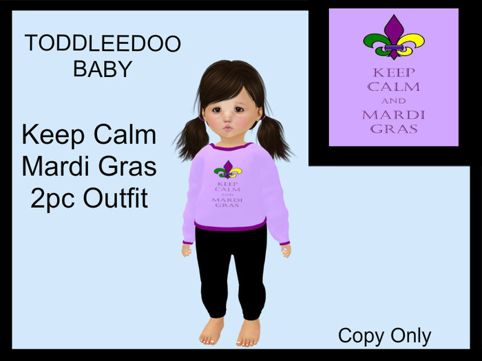 Steph-0-Bee's - Keep Calm Mardi Gras (TD Baby)