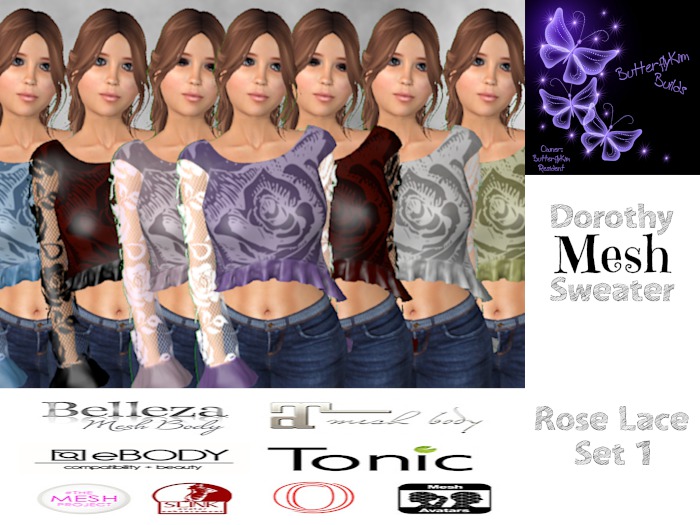 Dorothy Sweater - Rose Lace Set 1