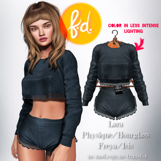 (fd) Romantic Sweats - Navy Maitreya Lara/Slink Physique+Hourglass/Belleza Freya+Isis (MESH)