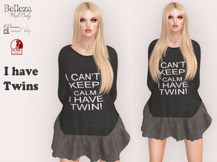 Lovers : I can't keep calm I have twin : Maternity Lace Dress