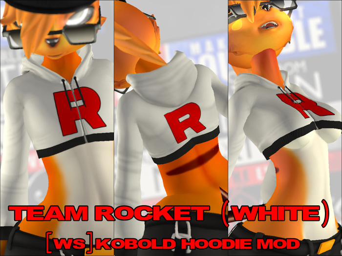 Team Rocket (White) WS Kobold Hoodie Mod .:A30:.