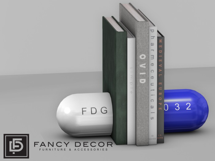 Fancy Decor: Grantaire Pill Bookends