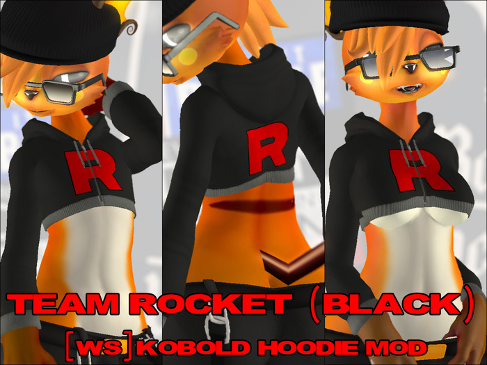 Team Rocket (Black) WS Kobold Hoodie Mod .:A30:.