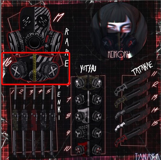 [TNK] - YOTSSU MASK - DARKSIDE #16 - RARE