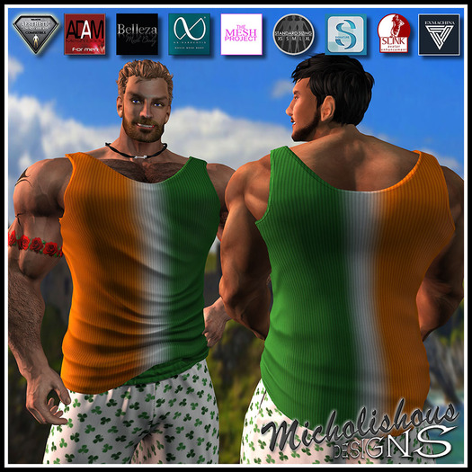 * Mikolishous Designs * AB PU-Tank-Rib'd Irish