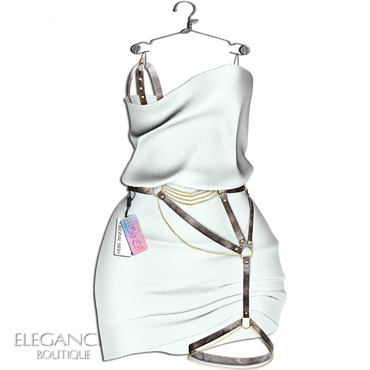 Elegance Boutique - "Yuki" - Dress - White - KUPRA / Maitreya & Petite / Slink / Belleza 