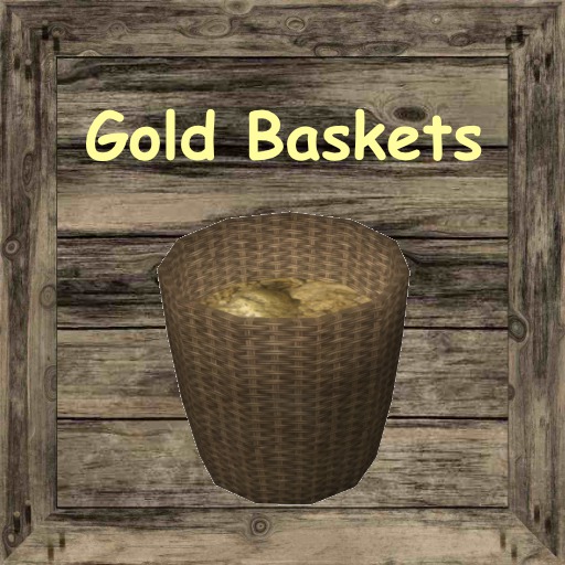 Storage Box Gold Basket