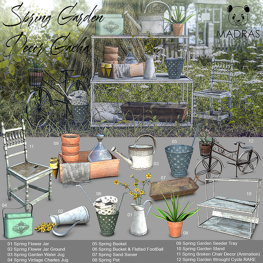 12 Spring Garden Wrought Cycle RARE