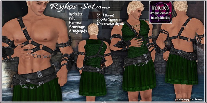 Rykos Set T.E.D./Blk_GREEN