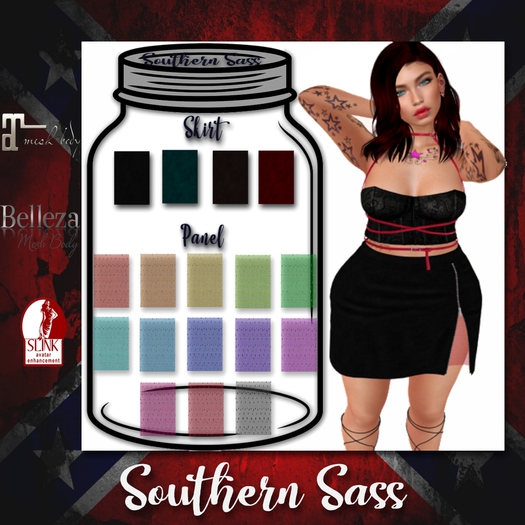 Leather & Fishnet Skirt(Add to Unpack)