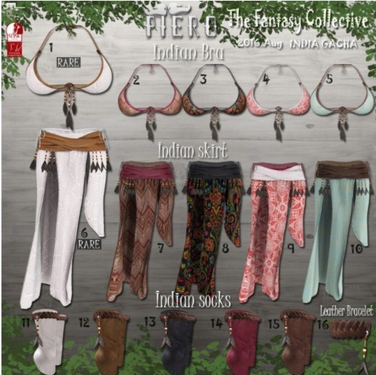 9+PIERO+Indian skirt \ red