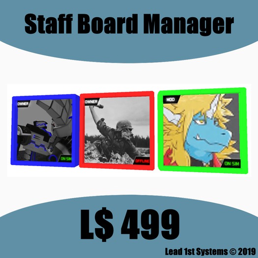 Staff Board Manager v1.0 (BOXED) [Rez and Click]