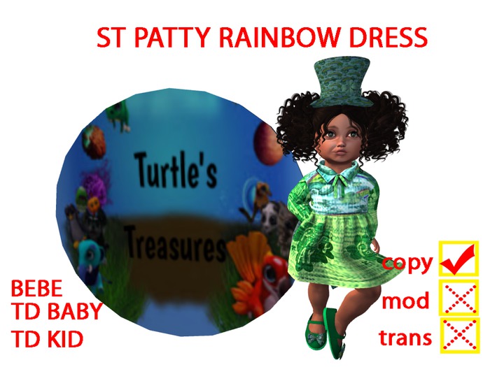 ST PATTY RAINBOW DRESS