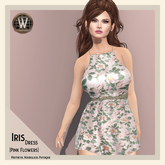 Wicca's Wardrobe - Iris Dress [Pink Flowers] [BOXED]