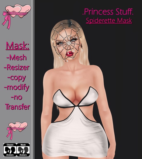 .Princess Stuff. [Spiderette Mask] *Snow*[wear me]