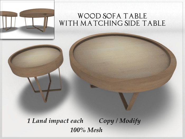Wooden Sofa Table set