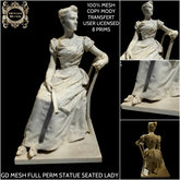 GD MESH FULL PERM STATUE SEATED LADY