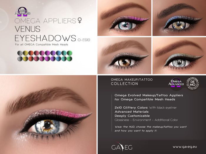 DISCOUNTED !!! [GA.EG] Eyeshadows - O-ES10 Venus - Omega Applier