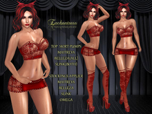 ![Enchantress] Corinne Outfit Red