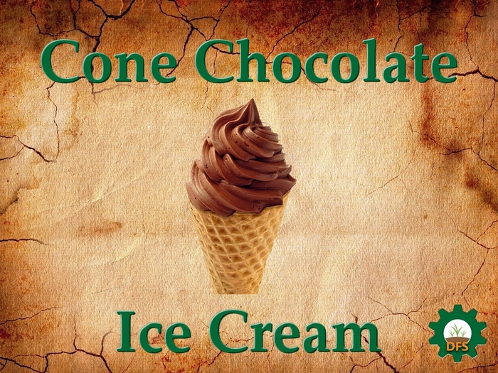 DFS Texture Ice Cream Cone Chocolate
