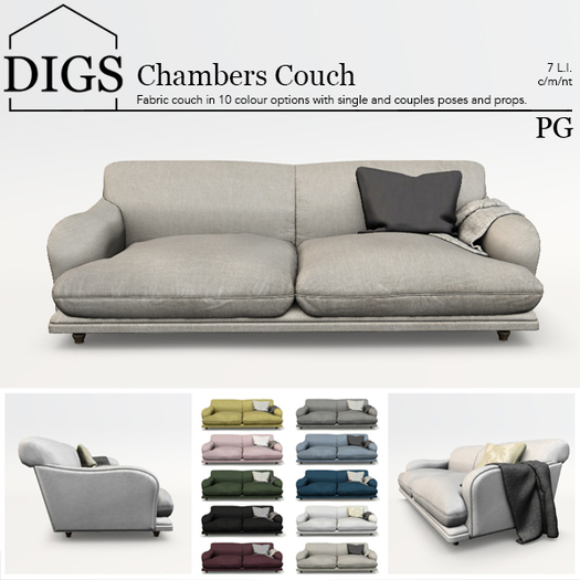 DIGS - Chambers Couch - PG (Boxed)