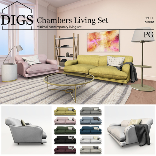 DIGS - Chambers Living Set - PG (Boxed)