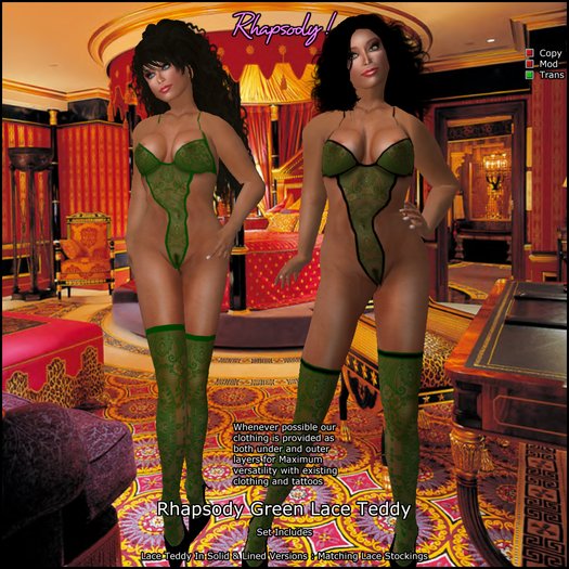 Rhapsody Green Teddy