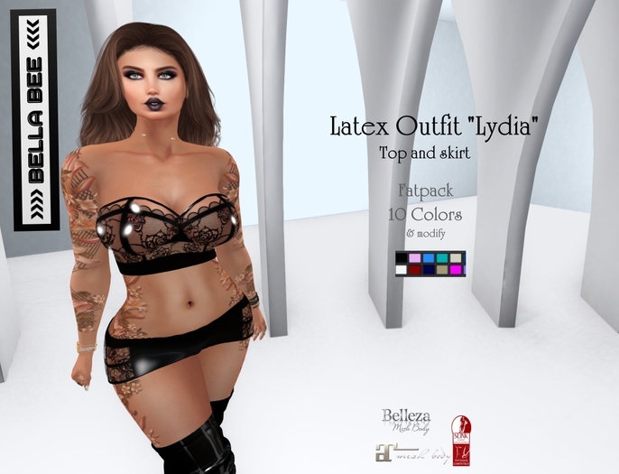 BellaBee Latex Outfit Lydia - Fatpack