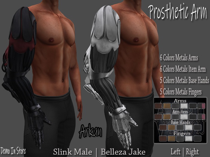 .::Arkan::. Prosthetic Arm Slink/Belleza Jake