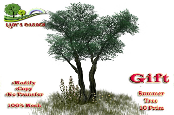 Lady's Garden - Summer Tree (Gift) 10 Prim