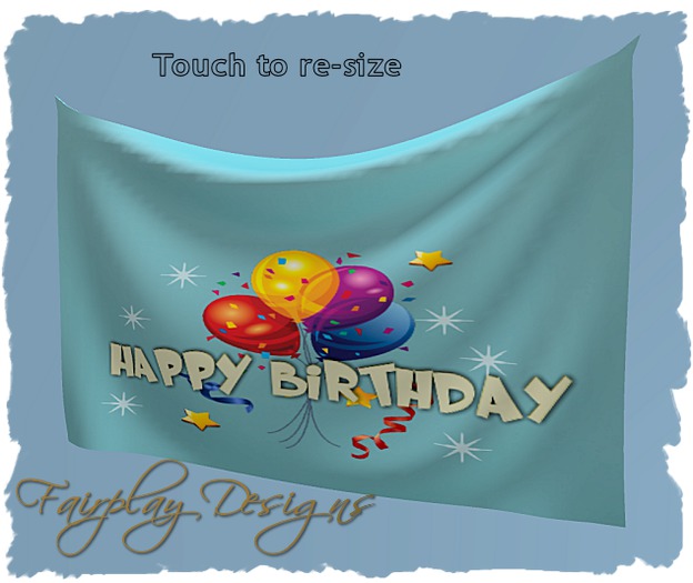 HAPPY BIRTHDAY PASTEL MESH BANNER