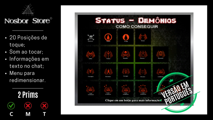 [NS] Status: Demonios - Como Conseguir [PT]