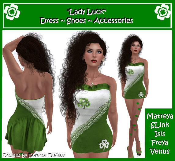 LADY LUCK GRN WHT BOX