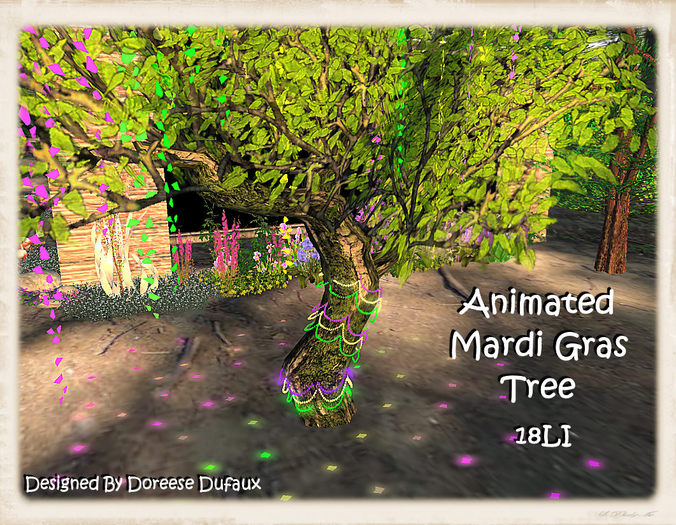 MARDI GRAS ANIMATED BEAD TREE ::PROMO::