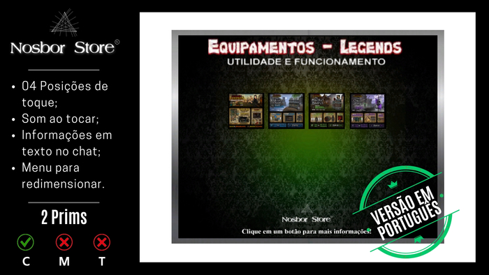 [NS] Equipamentos - Legends: Funcionamento [PT]