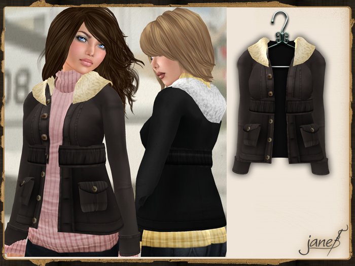 JANE - aviator jacket.truffle