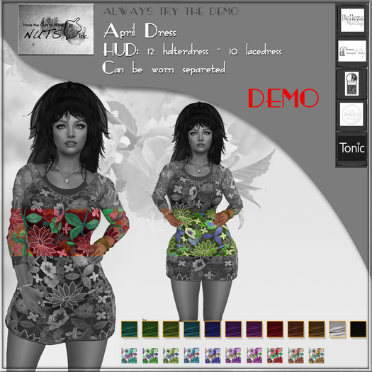 NUTS Inc - April Dress DEMO - Wear/Add me
