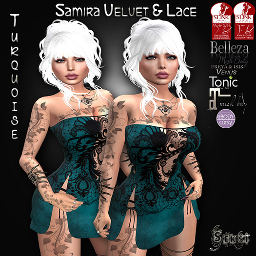 ---Seksi - Samira Dress- Turquoise