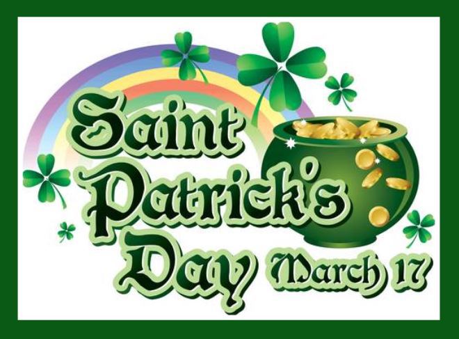 St. Patrick's Day Banner.