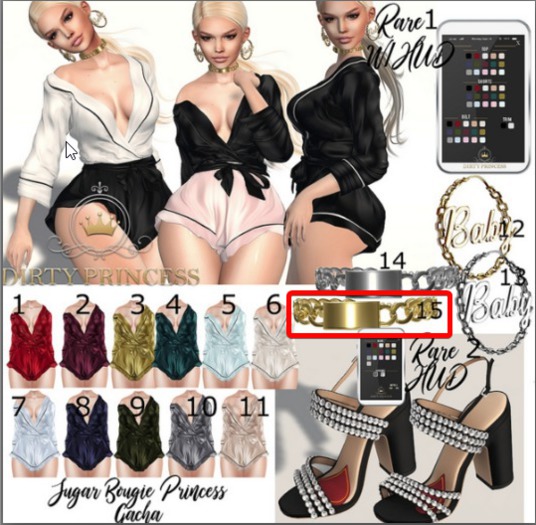 DIRTY PRINCESS- Sugar Bougie Princess -15 COMMON