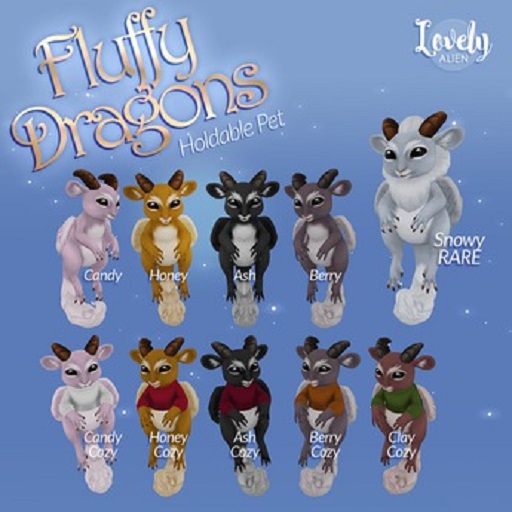 ((LovelyAlien)) Fluffy Dragon - Berry