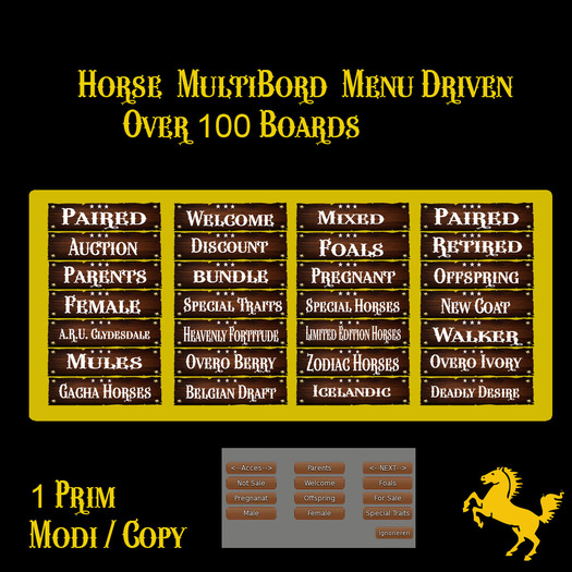 Ps Amaretto Horse Multiboard Copyable Box